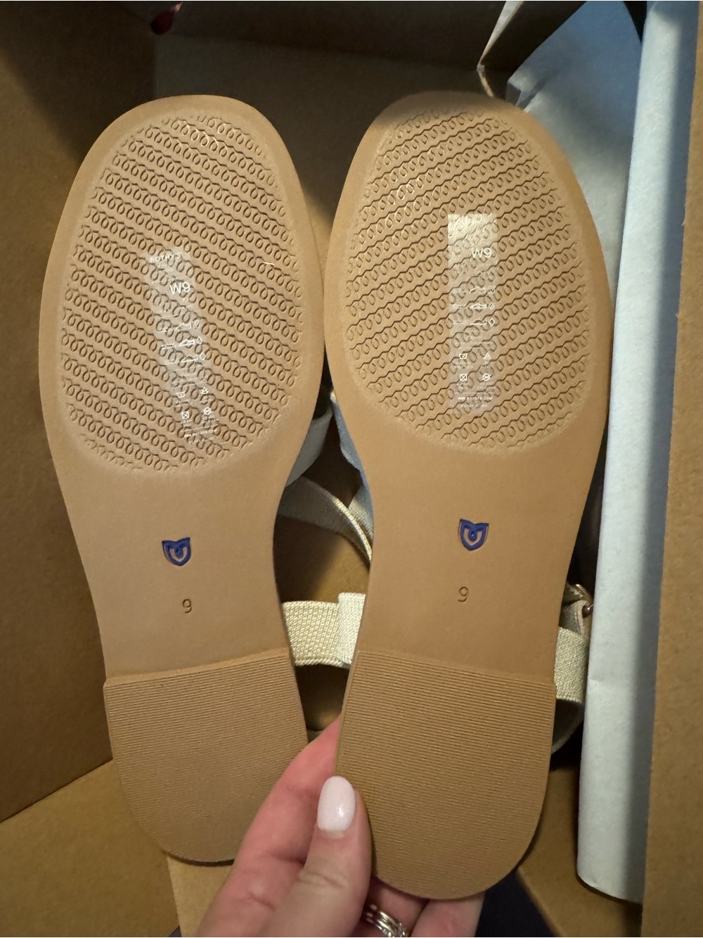 Rothy's Cream Fisherman Sandals - Picture 2 of 3